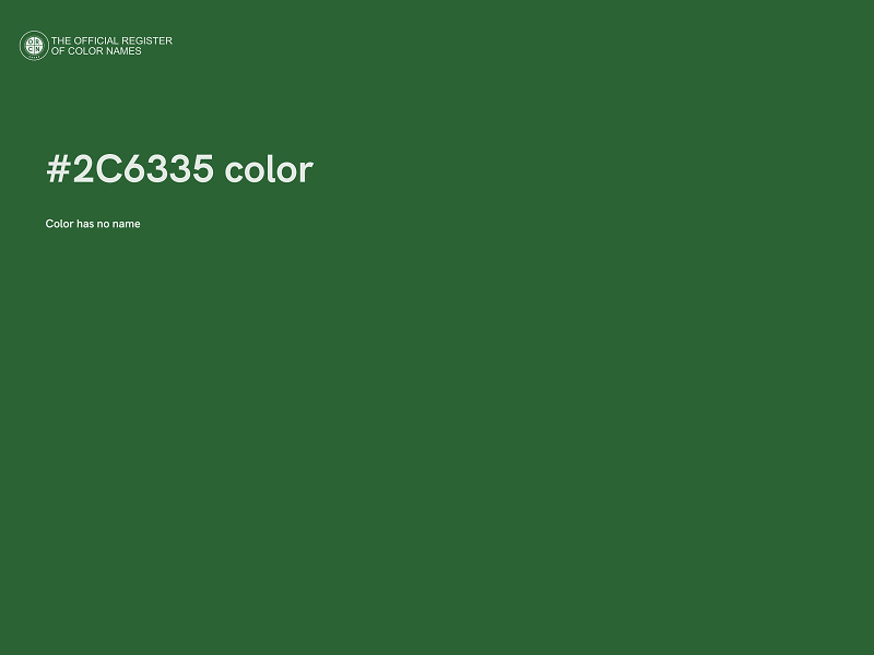 #2C6335 color image