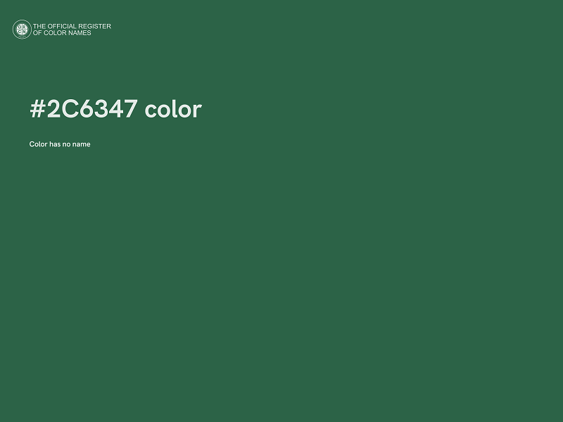 #2C6347 color image