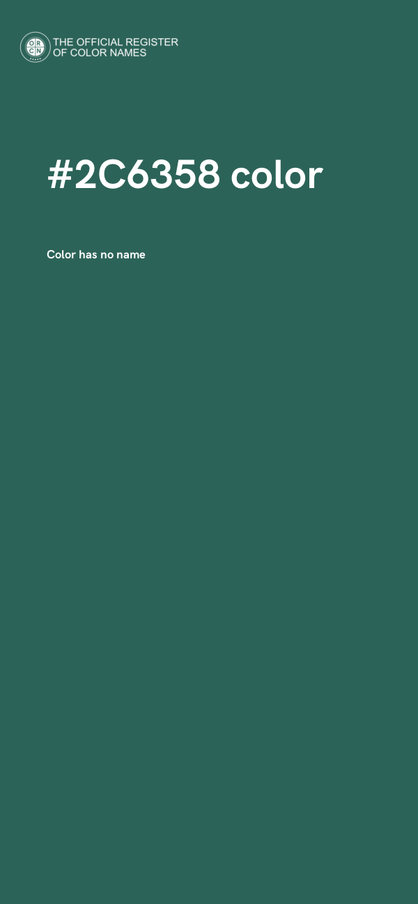 #2C6358 color image