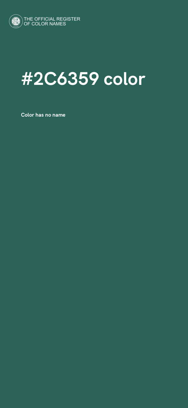 #2C6359 color image