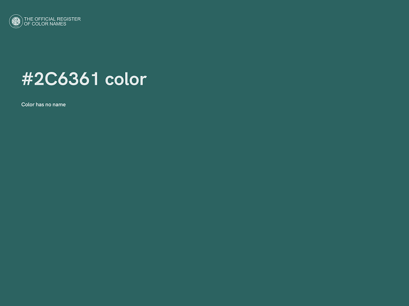 #2C6361 color image