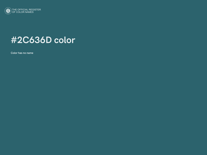 #2C636D color image