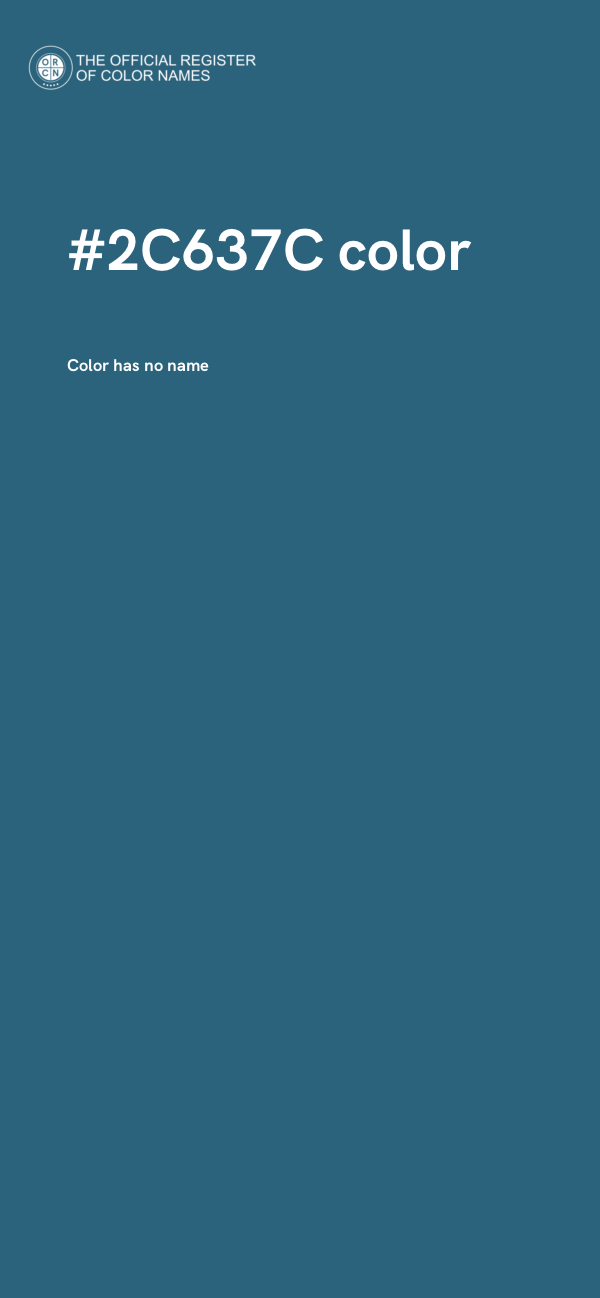 #2C637C color image