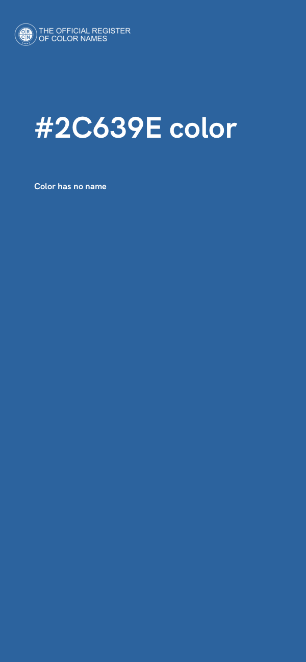#2C639E color image