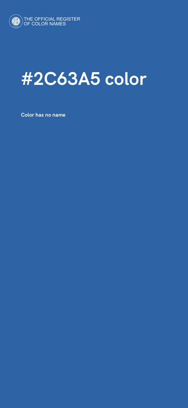 #2C63A5 color image