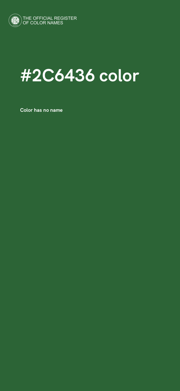#2C6436 color image