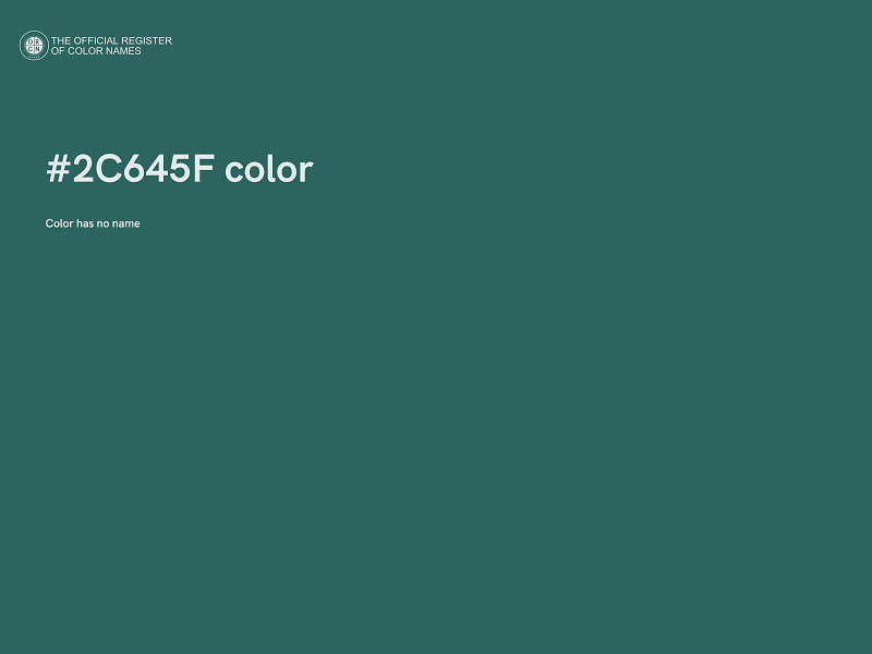 #2C645F color image