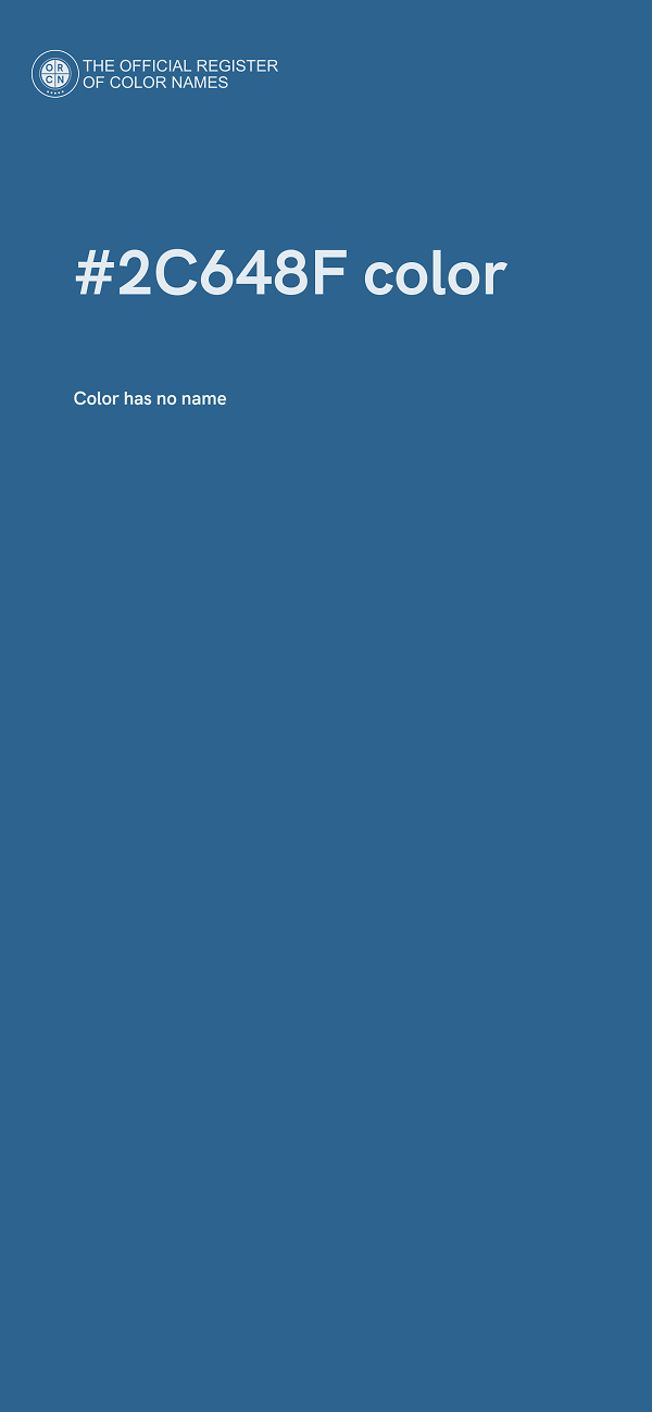 #2C648F color image