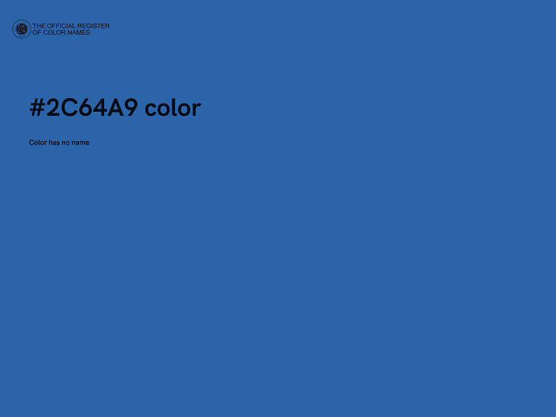 #2C64A9 color image