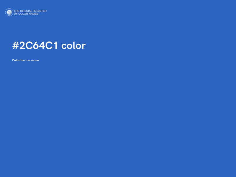 #2C64C1 color image
