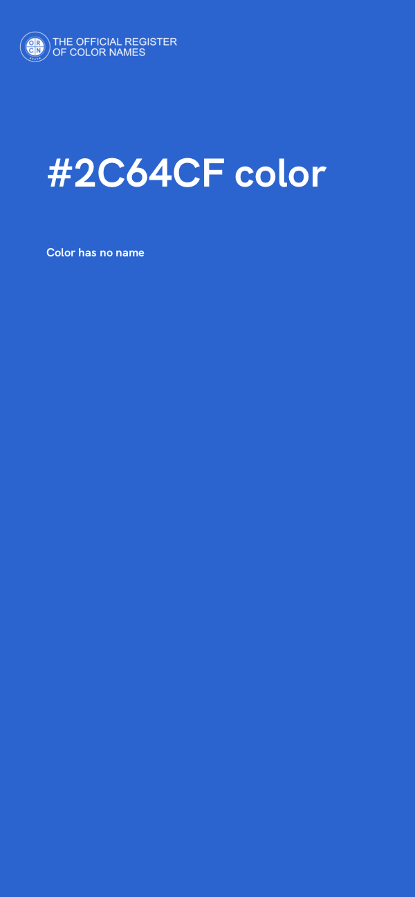 #2C64CF color image