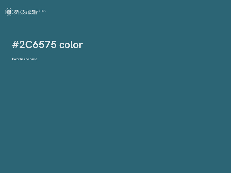 #2C6575 color image