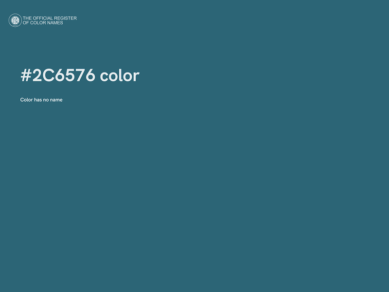 #2C6576 color image