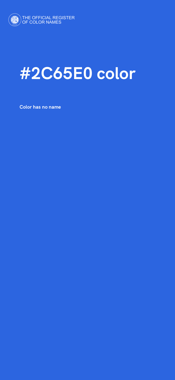 #2C65E0 color image