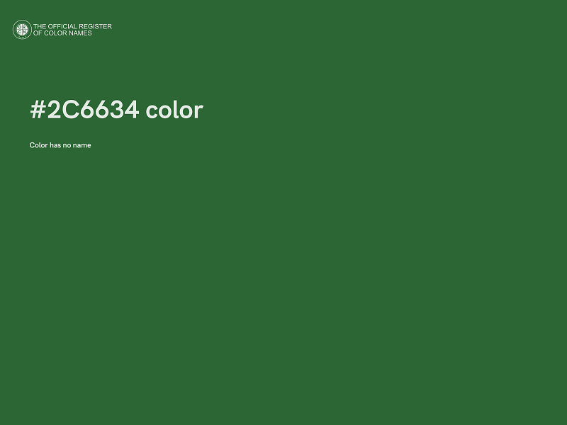 #2C6634 color image