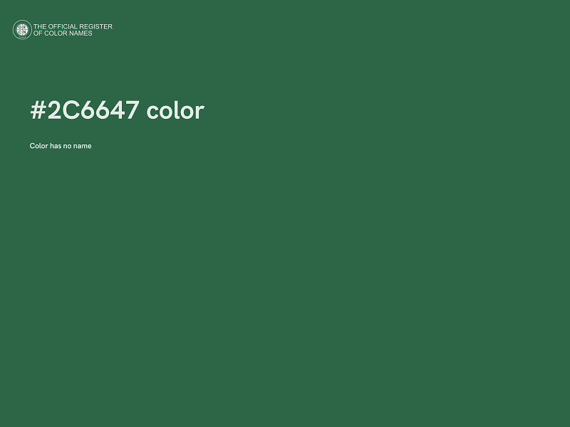 #2C6647 color image