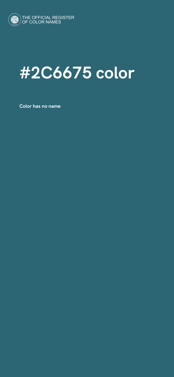 #2C6675 color image