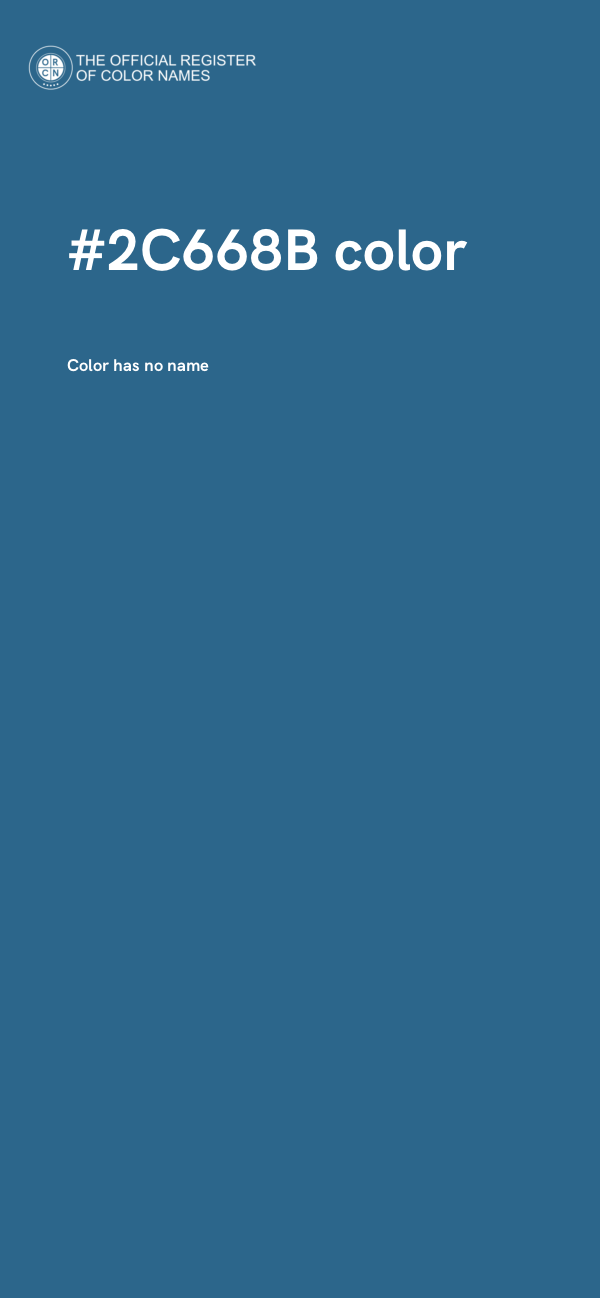 #2C668B color image