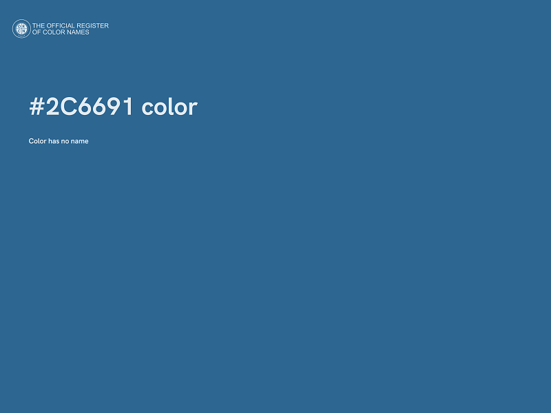 #2C6691 color image