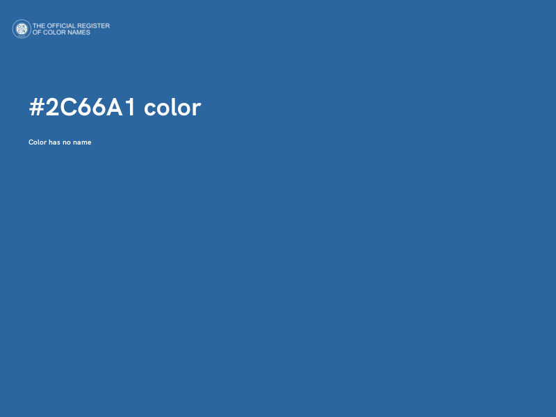 #2C66A1 color image