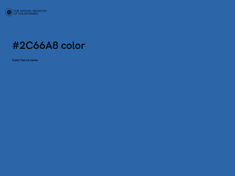 #2C66A8 color image