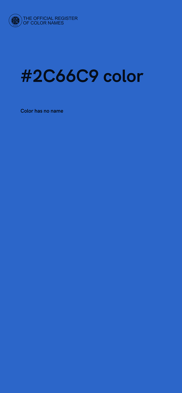 #2C66C9 color image