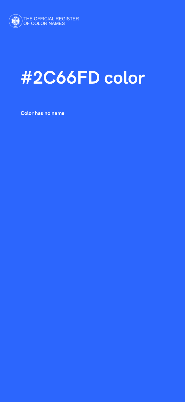 #2C66FD color image