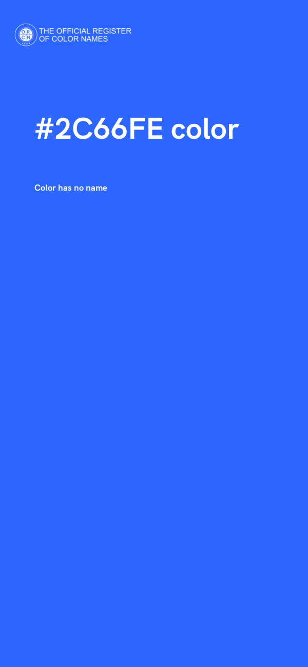 #2C66FE color image