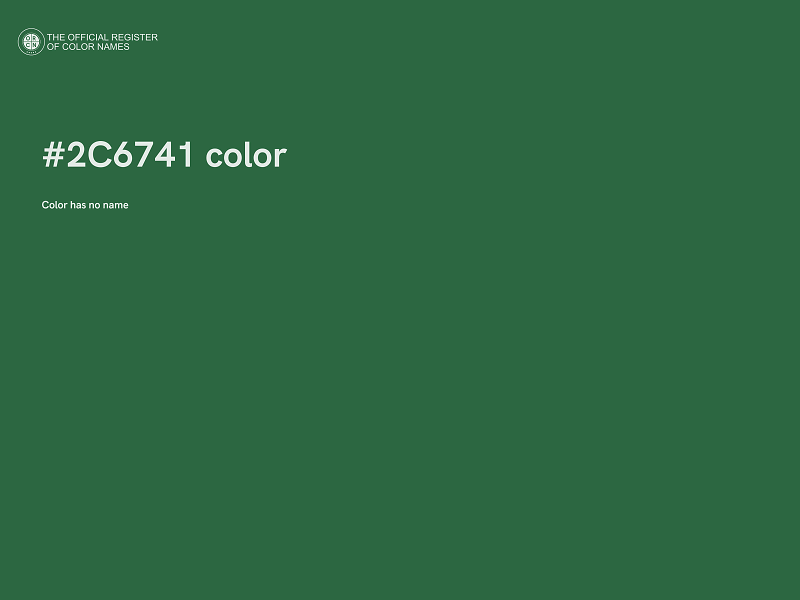 #2C6741 color image