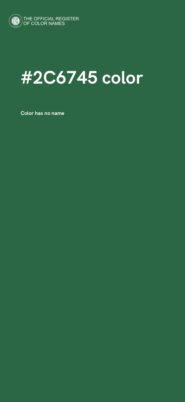 #2C6745 color image