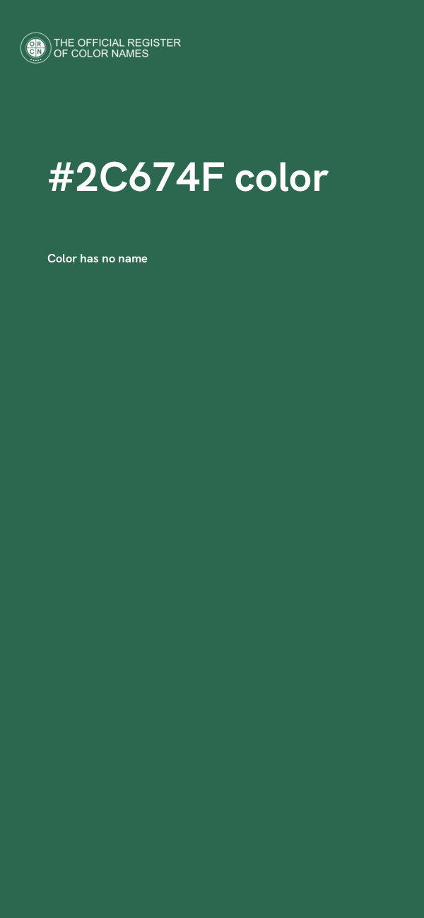 #2C674F color image
