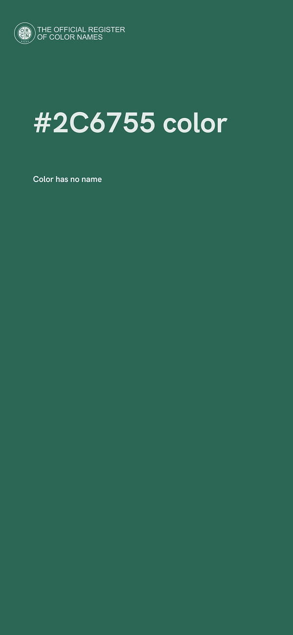 #2C6755 color image