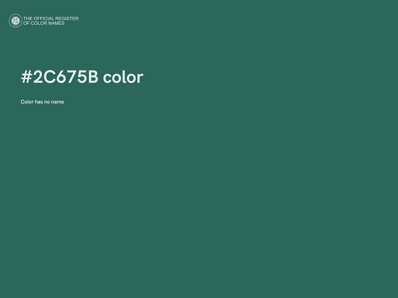 #2C675B color image