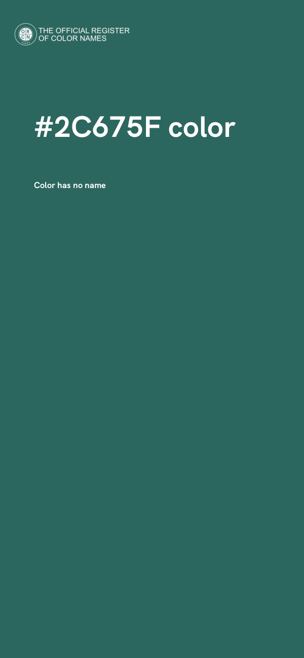 #2C675F color image