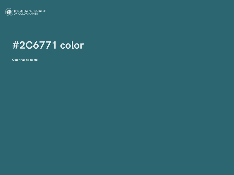 #2C6771 color image