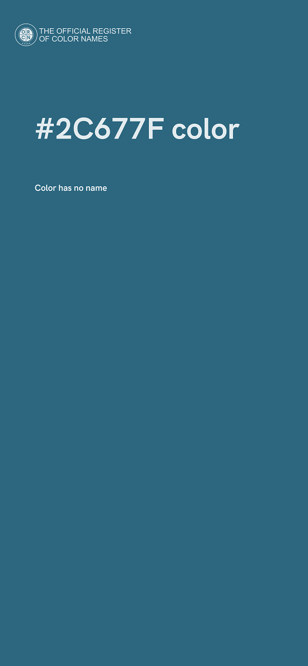 #2C677F color image
