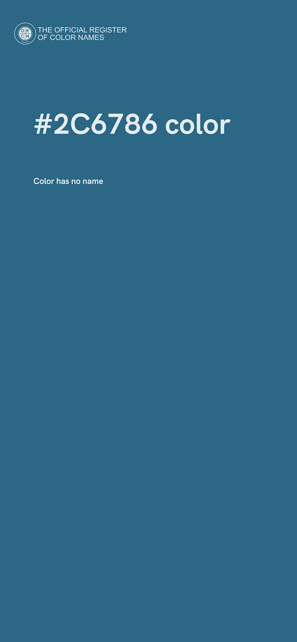 #2C6786 color image
