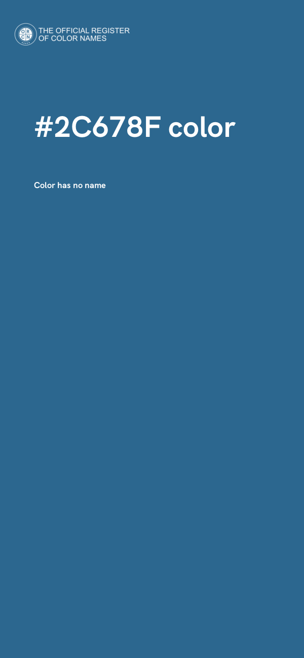 #2C678F color image