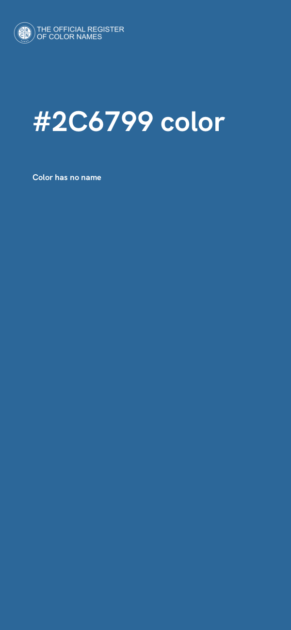 #2C6799 color image