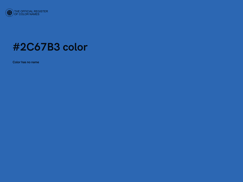 #2C67B3 color image