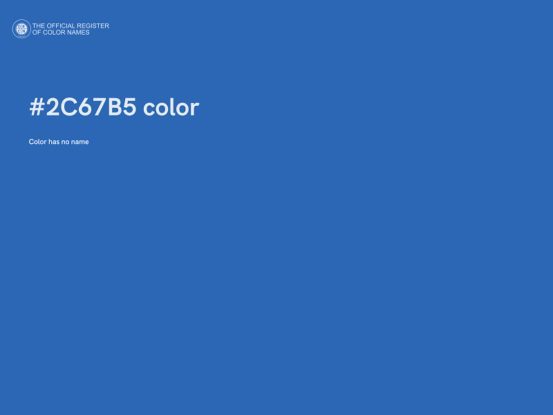 #2C67B5 color image