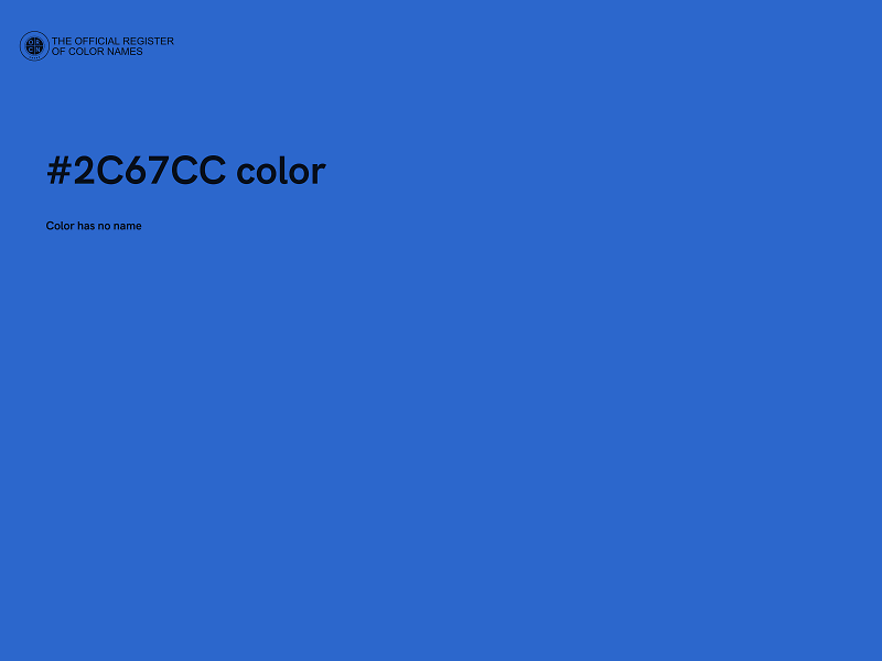 #2C67CC color image