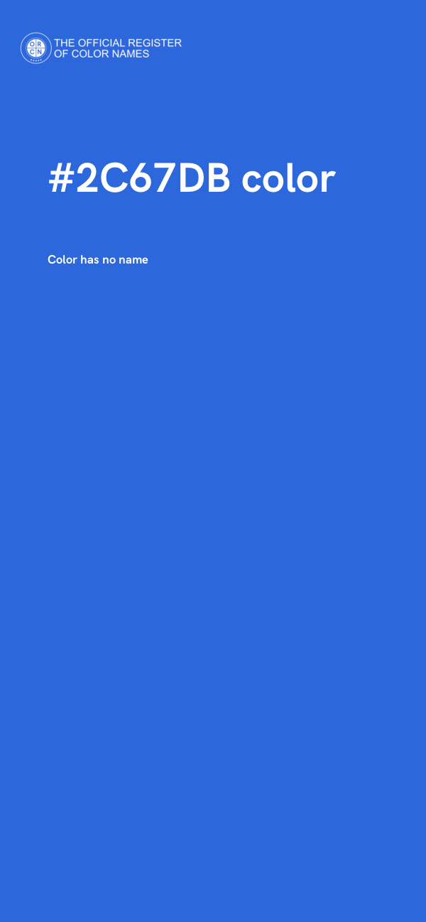 #2C67DB color image