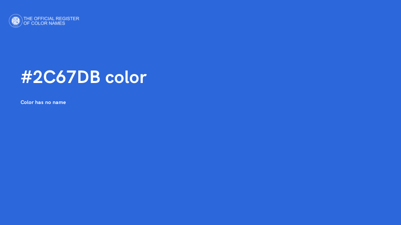 #2C67DB color image