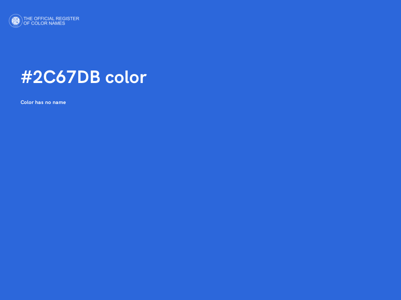 #2C67DB color image