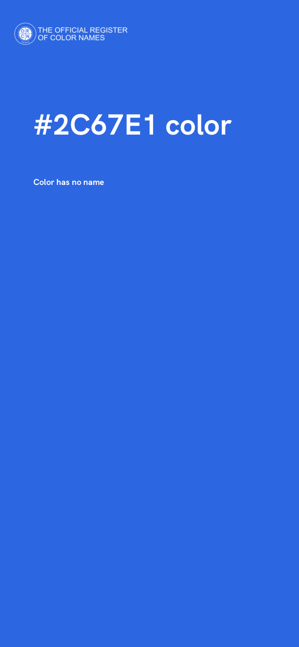 #2C67E1 color image