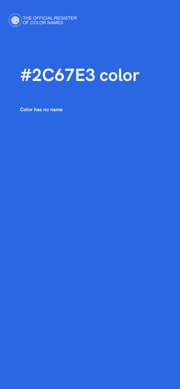 #2C67E3 color image