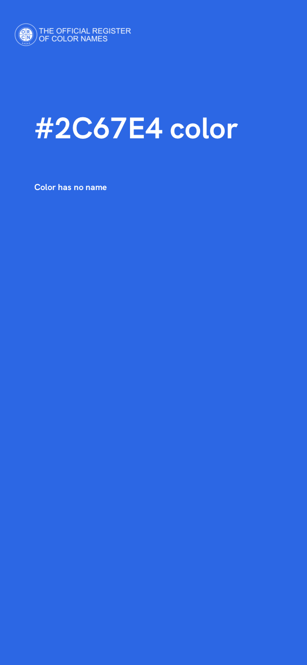 #2C67E4 color image