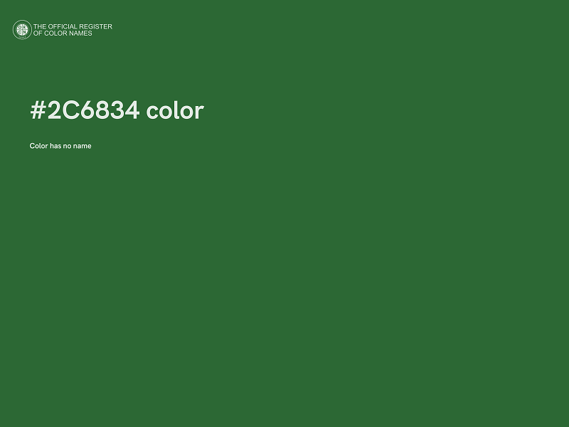 #2C6834 color image