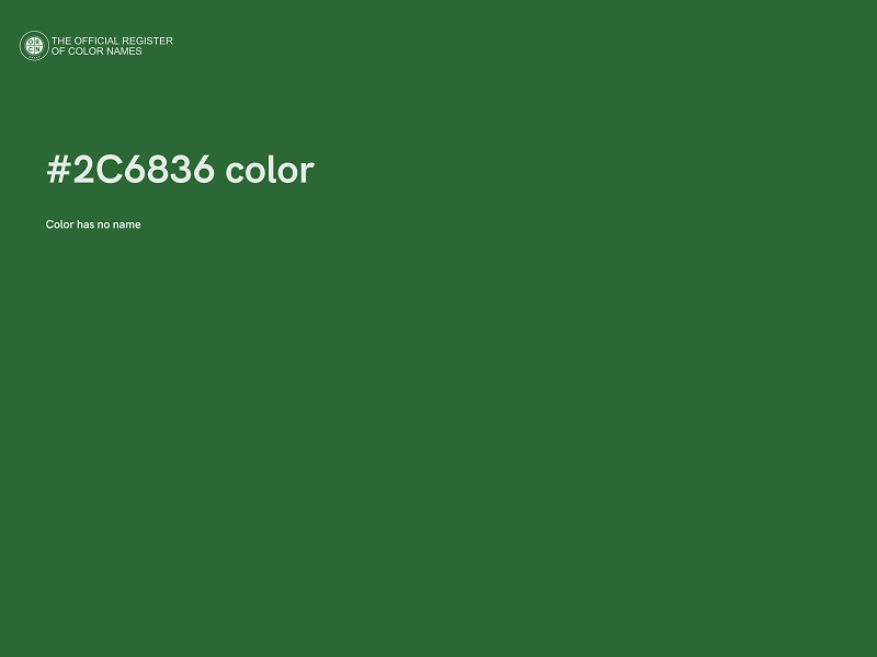 #2C6836 color image